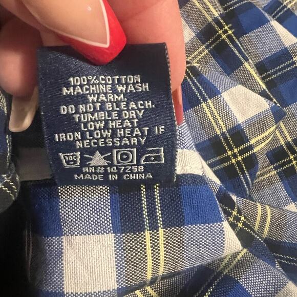 NEW Simply Southern Oxford Button Down Cotton Shirt‎ Men's Small - Picture 4 of 4